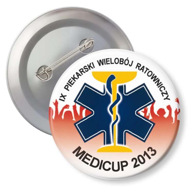 przypinka z agrafką Medicup 2013