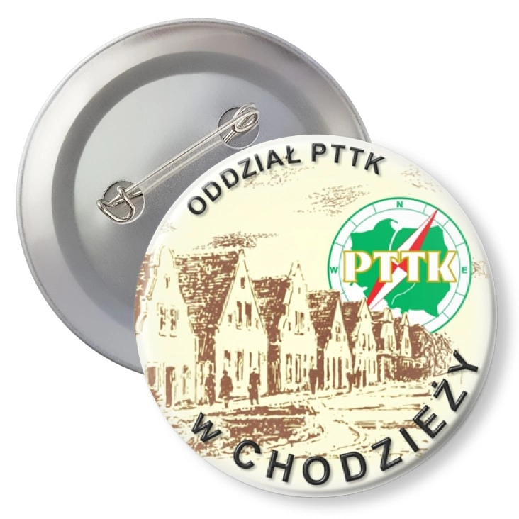 przypinka z agrafką Oddział PTTK w Chodzieży 