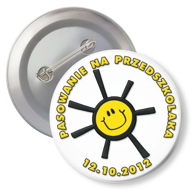 przypinka z agrafką Pasowanie na przedszkolaka
