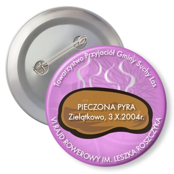 przypinka agrafka Pieczona Pyra 2004