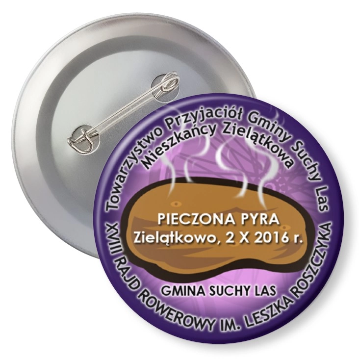 przypinka z agrafką Pieczona Pyra 2016