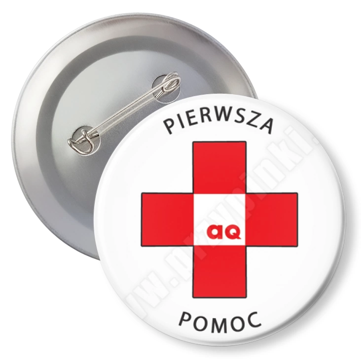 przypinka z agrafką Pierwsza pomoc
