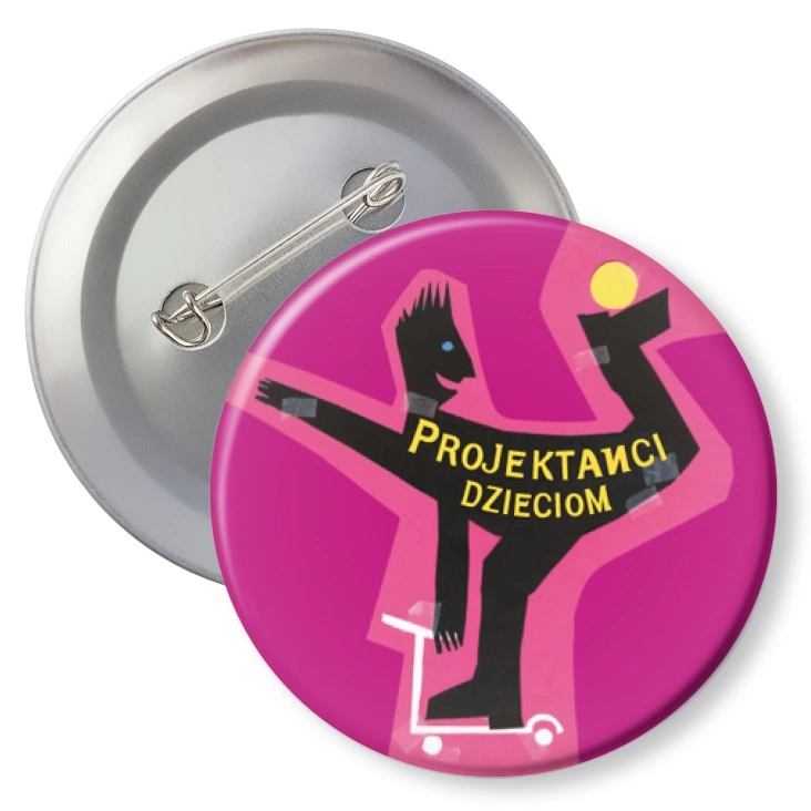 przypinka z agrafką Projektanci dzieciom A
