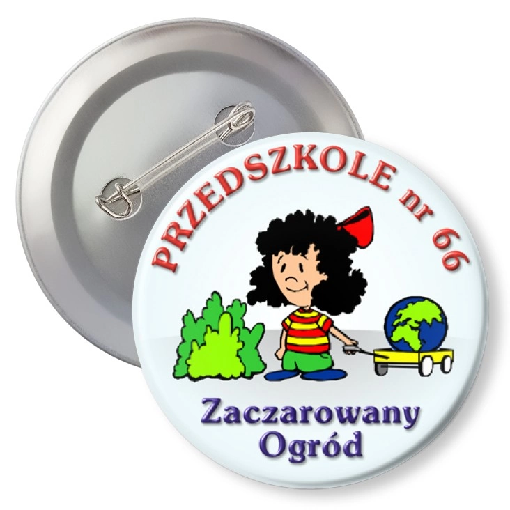 przypinka z agrafką Przedszkole nr 66 