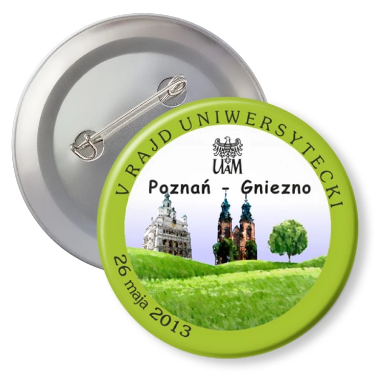 przypinka z agrafką Rajd UAM