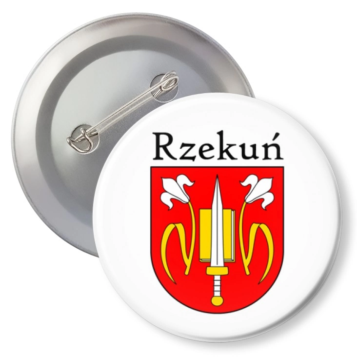 przypinka z agrafką Rzekuń