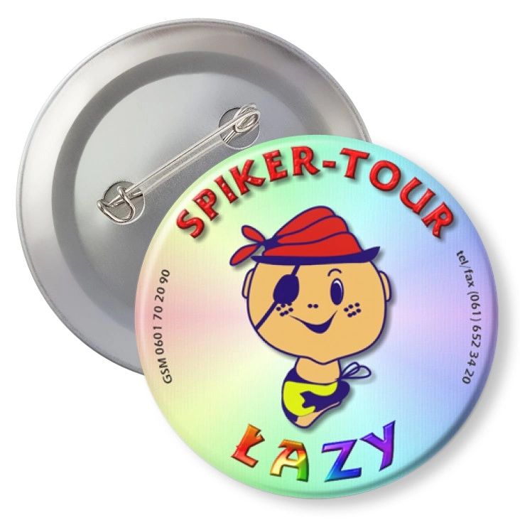 przypinka z agrafką Spiker-Tour Łazy