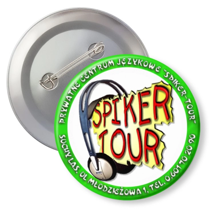 przypinka z agrafką Spiker-Tour