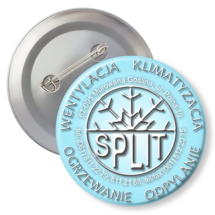 przypinka z agrafką SPLIT