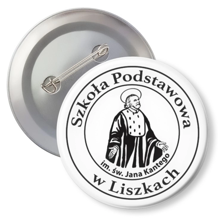 przypinka z agrafką Szkoła Podstawowa w Liszkach