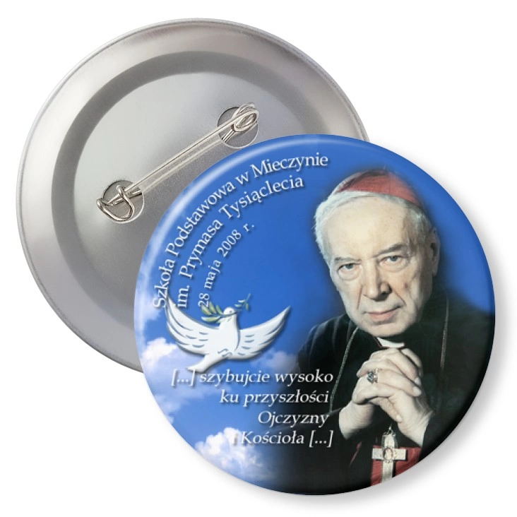 przypinka agrafka Szkoła Podstawowa w Mieczynie