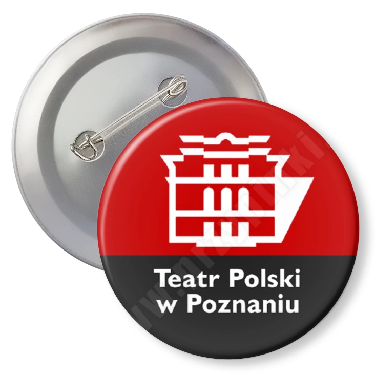 przypinka z agrafką Teatr Polski w Poznaniu