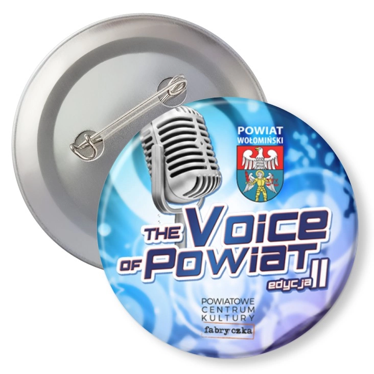 przypinka agrafka The Voice of Powiat