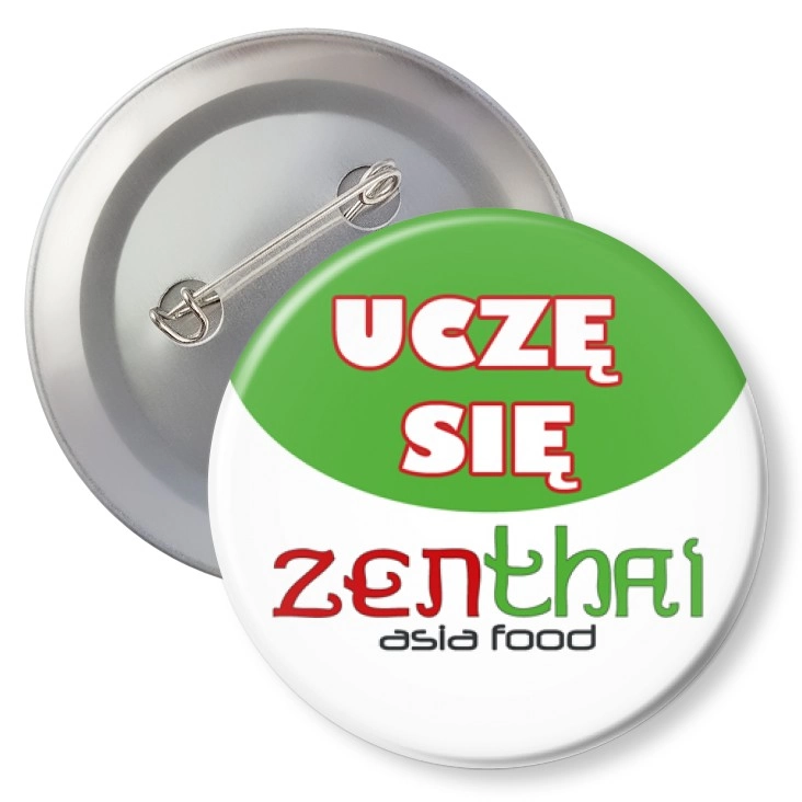 przypinka z agrafką Uczę się - Zenthai