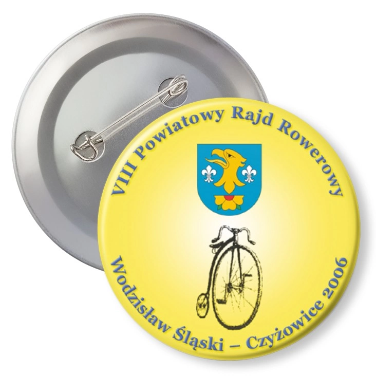 przypinka agrafka VIII Powiatowy Rajd Rowerowy