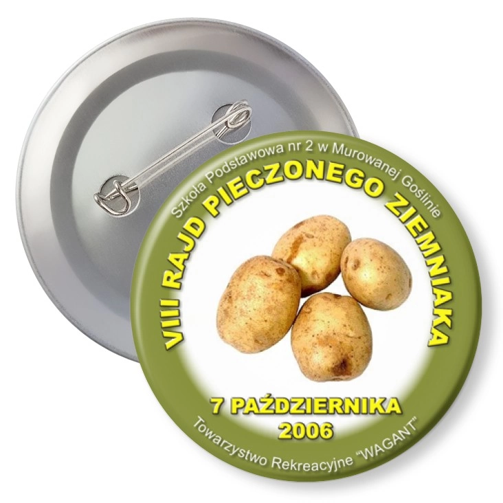 przypinka agrafka VIII Rajd Pieczonego Ziemmniaka