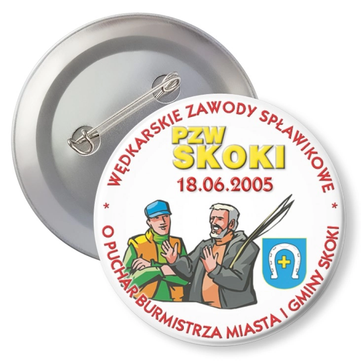 przypinka z agrafką Wędkarskie Zawody Spławikowe 2005