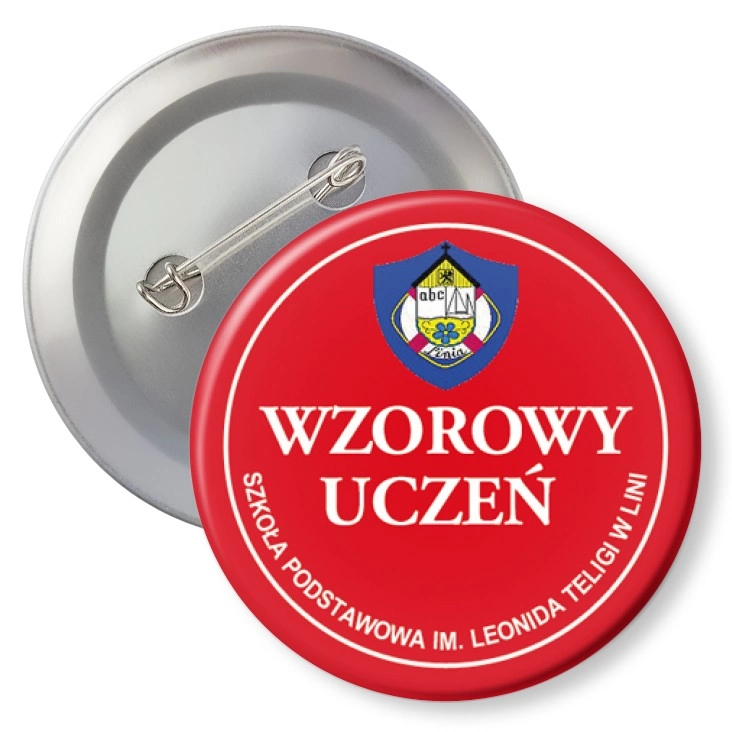 przypinka z agrafką Wzorowy Uczeń