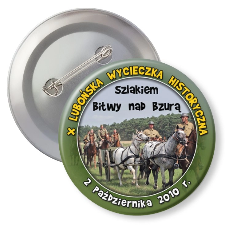 przypinka z agrafką X Lubońska Wycieczka Historyczna