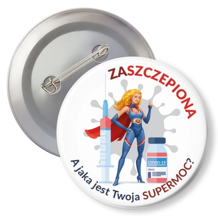 przypinkaZaszczepiona