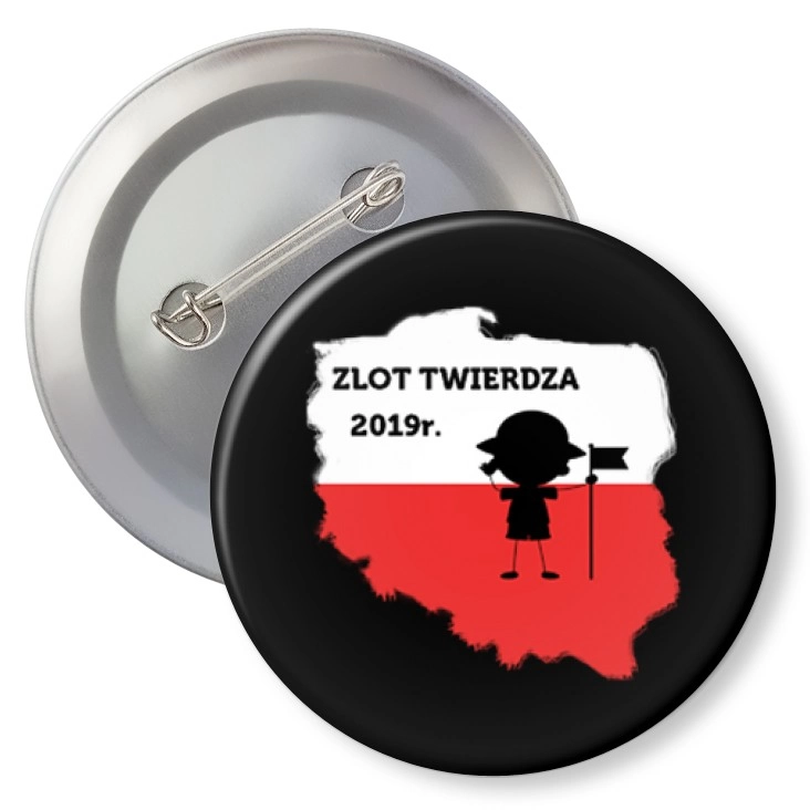 przypinka z agrafką Zlot Twierdza