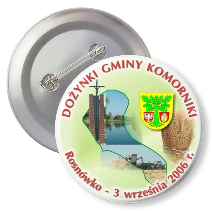 przypinka z agrafką Dożynki Gminy Komorniki 2006