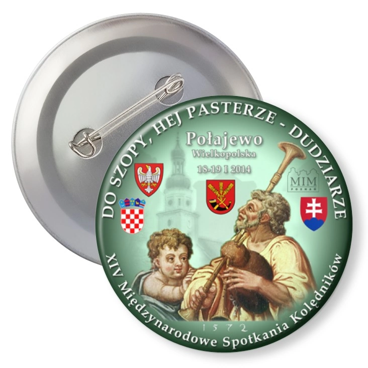 przypinka z agrafką Dudziarze 2014