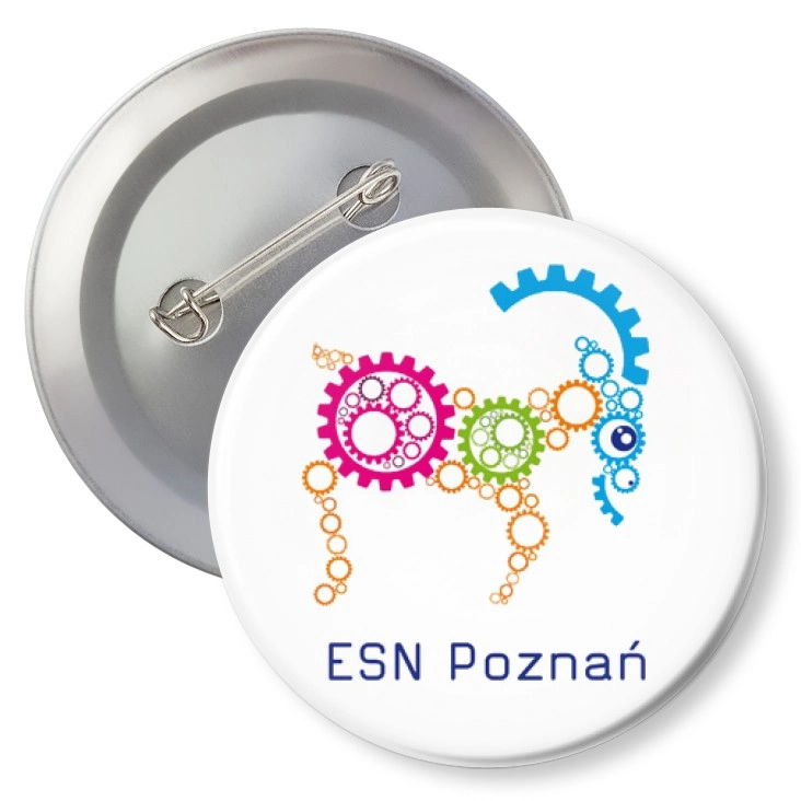 przypinka z agrafką ESN Poznań - Politechnika Poznańska