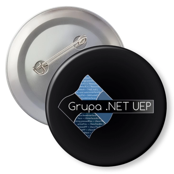 przypinka z agrafką Grupa .NET UEP