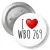 Przypinka z agrafką I love WBO 269