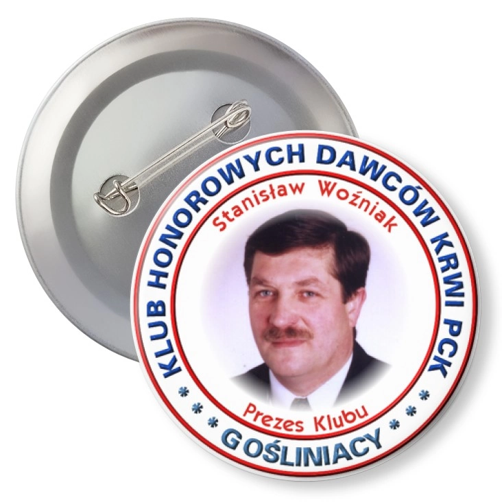 przypinka agrafka Klub Honorowych Dawców Krwi PCK