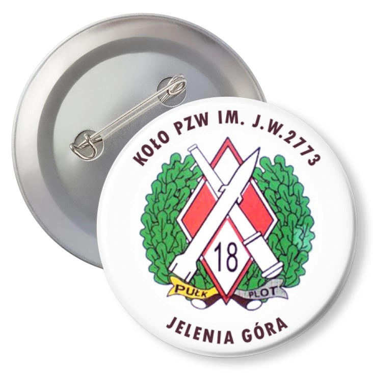 przypinka z agrafką Koło PZW Jelenia Góra