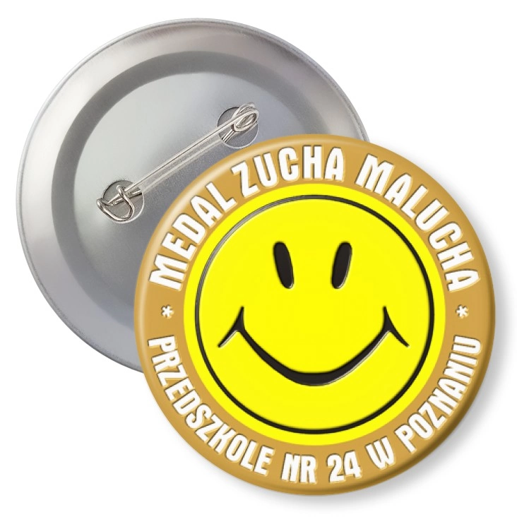 przypinka z agrafką Medal Zucha Malucha