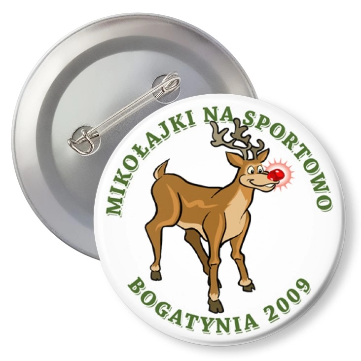 przypinka z agrafką Mikołajki Bogatynia F