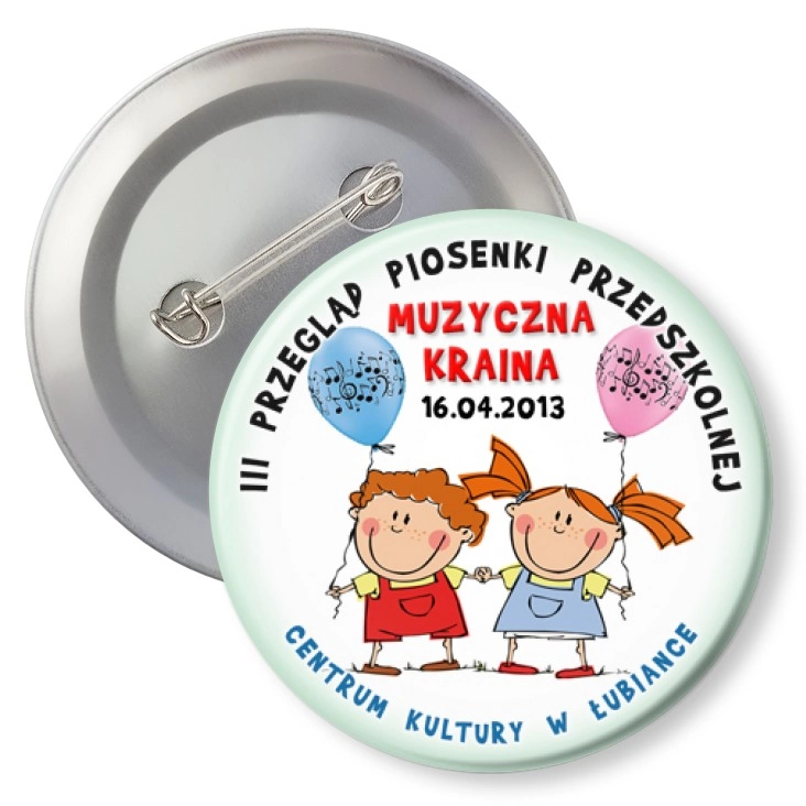 przypinka z agrafką Muzyczna Kraina 2013