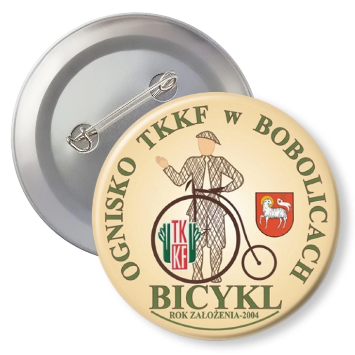 przypinka agrafka Ognisko TKKF Bobolice