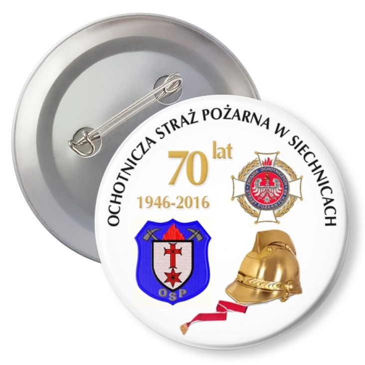 przypinka z agrafką OSP Siechnice