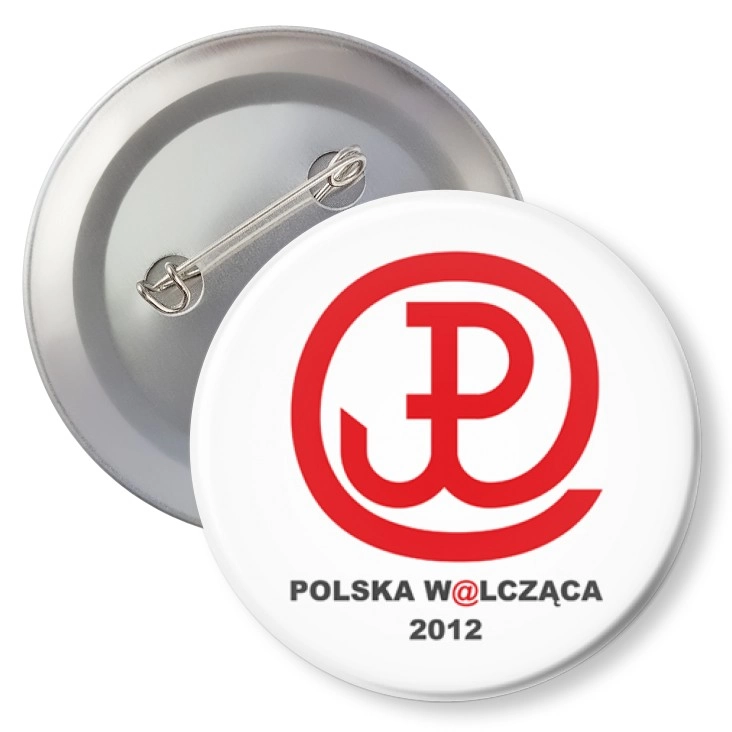 przypinka z agrafką Polska Walcząca