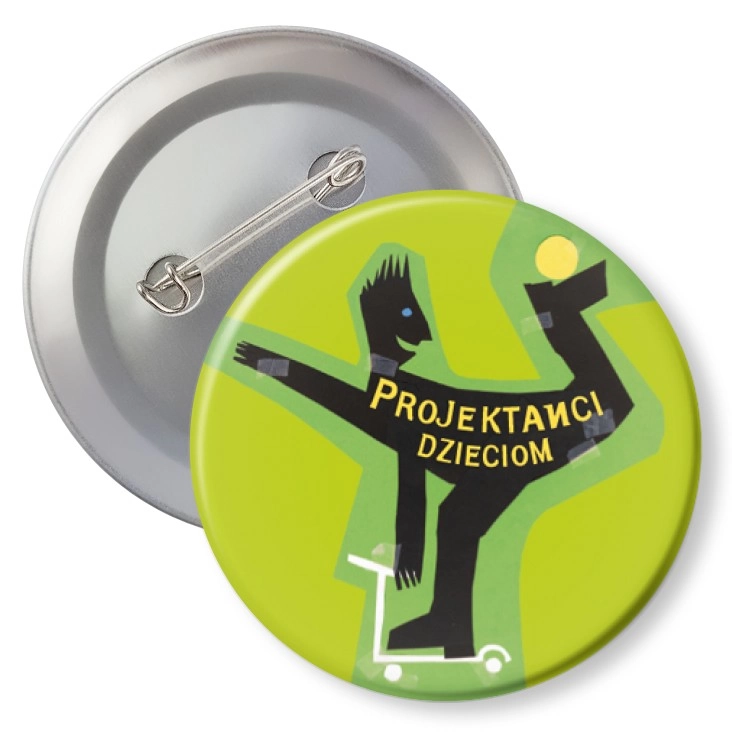 przypinka z agrafką Projektanci dzieciom B