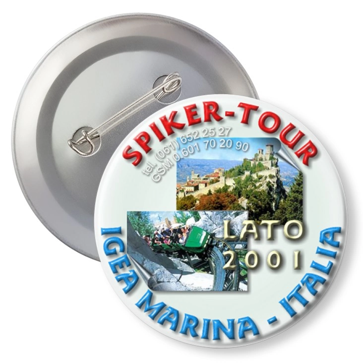 przypinka z agrafką Spiker-Tour Italia