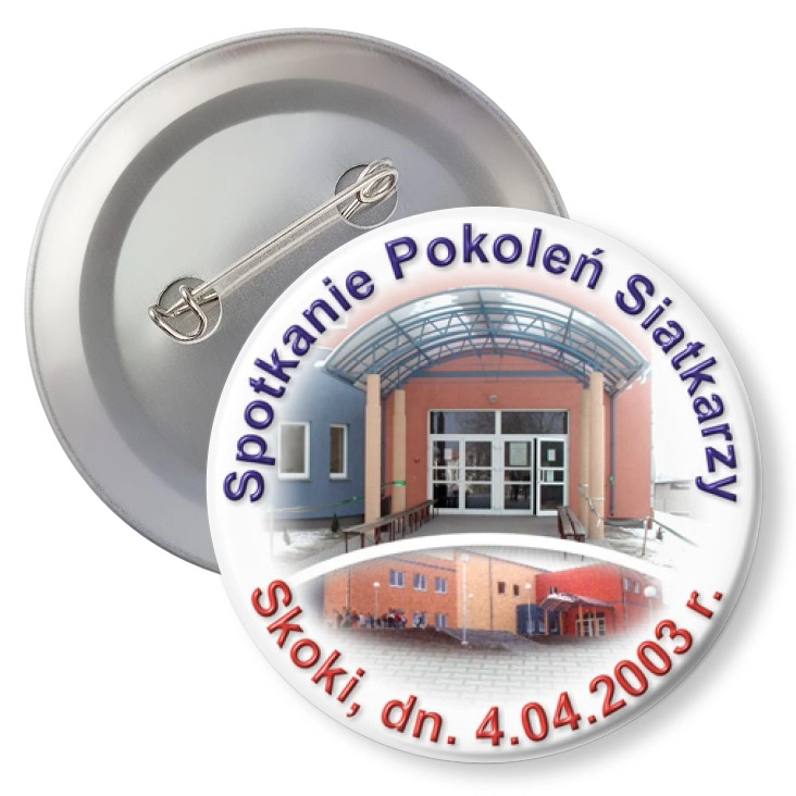przypinka z agrafką Spotkanie Pokoleń Siatkarzy