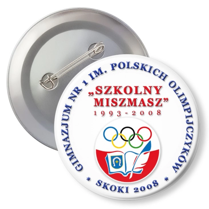 przypinka z agrafką Szkolny Miszmasz