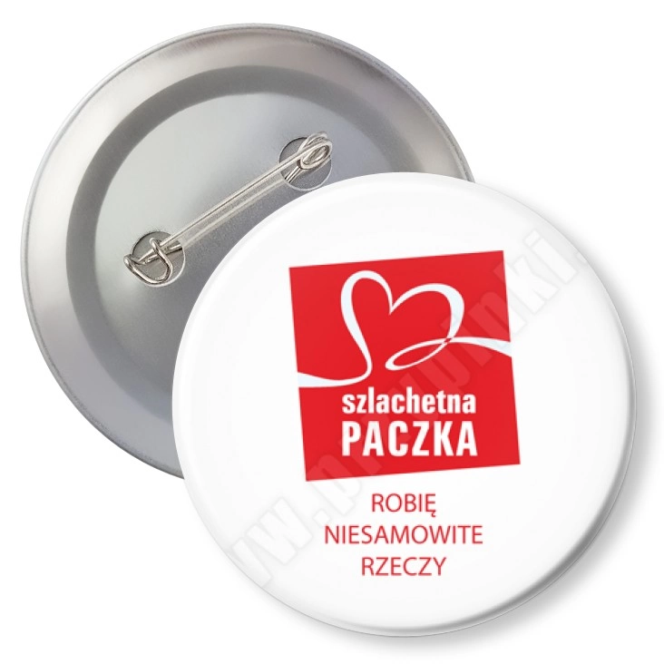 przypinka z agrafką Szlachetna Paczka