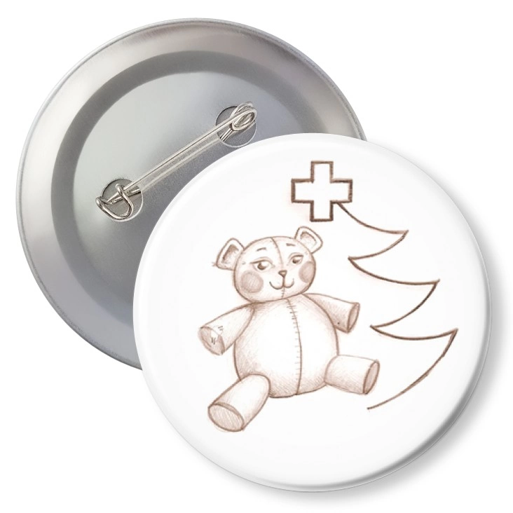przypinka z agrafką Teddy