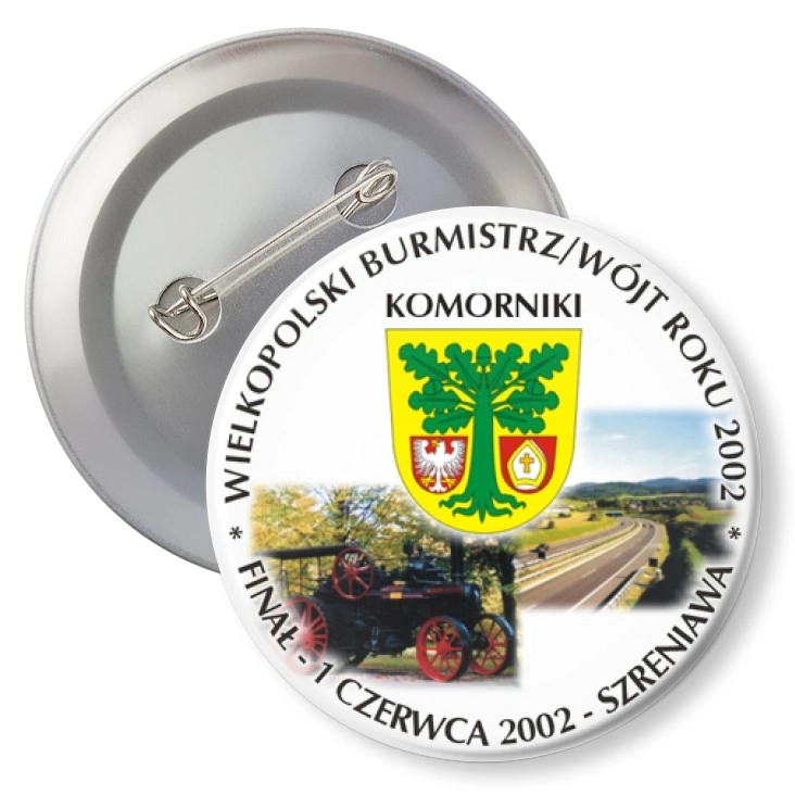 przypinka agrafka Wielkopolski Burmistrz/Wójt Roku 2002
