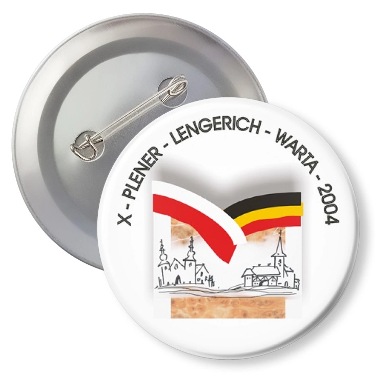 przypinka z agrafką X - PLENER - LENGERICH - WARTA - 2004