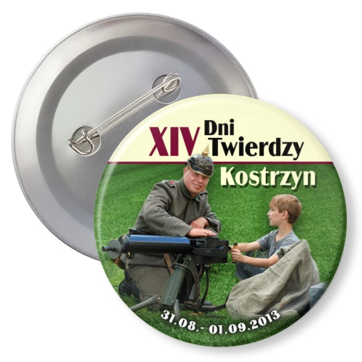 przypinka z agrafką XIV Dni Twierdzy Kostrzyn