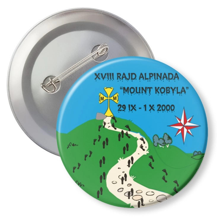 przypinka agrafka XVIII Rajd Alpinada Mount Kobyla