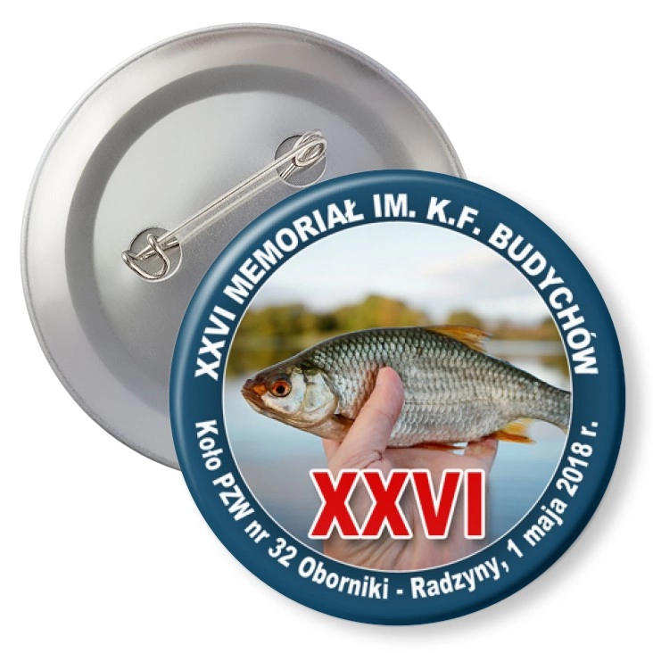 przypinka z agrafką XXVI Memoriał K.F. Budychów