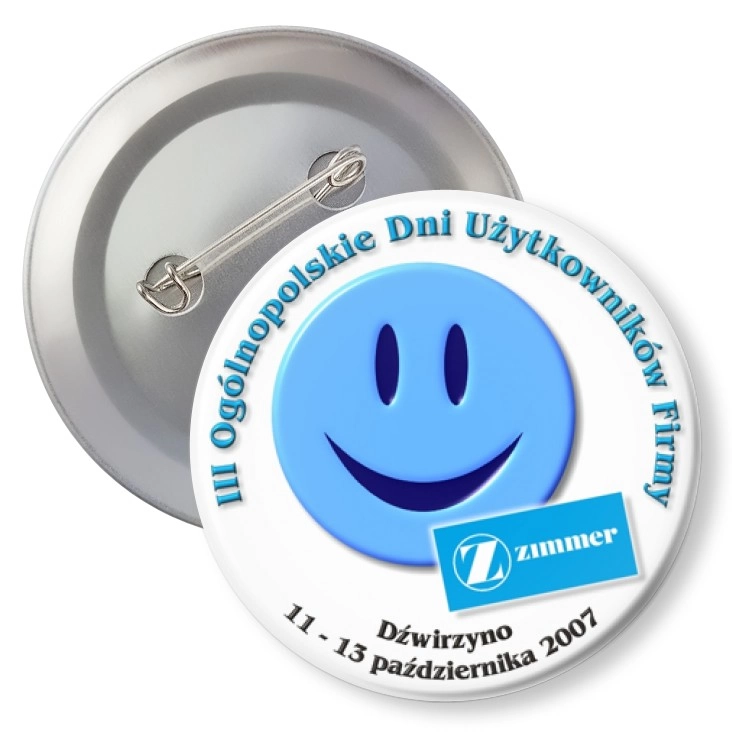 przypinka z agrafką Zimmer